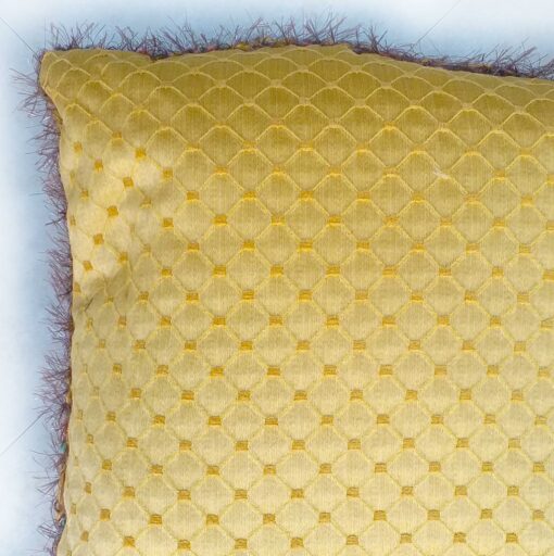 Patchwork Yellow Cushion 15"