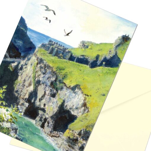 Printable Tintagel Castle Card Instant Download 5 x 7 All Occasion