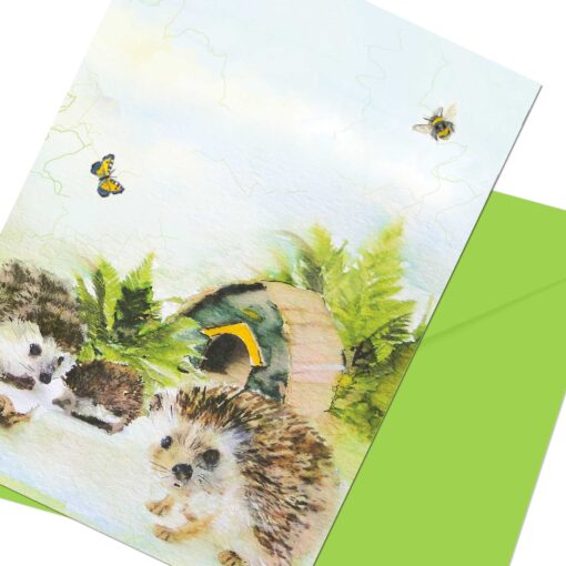 Printable Hedgehogs Card Instant Download5 x 7 KH002