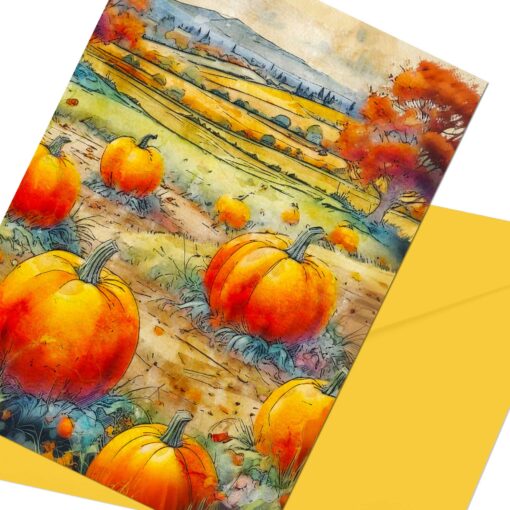 Instant download Pumpkin card