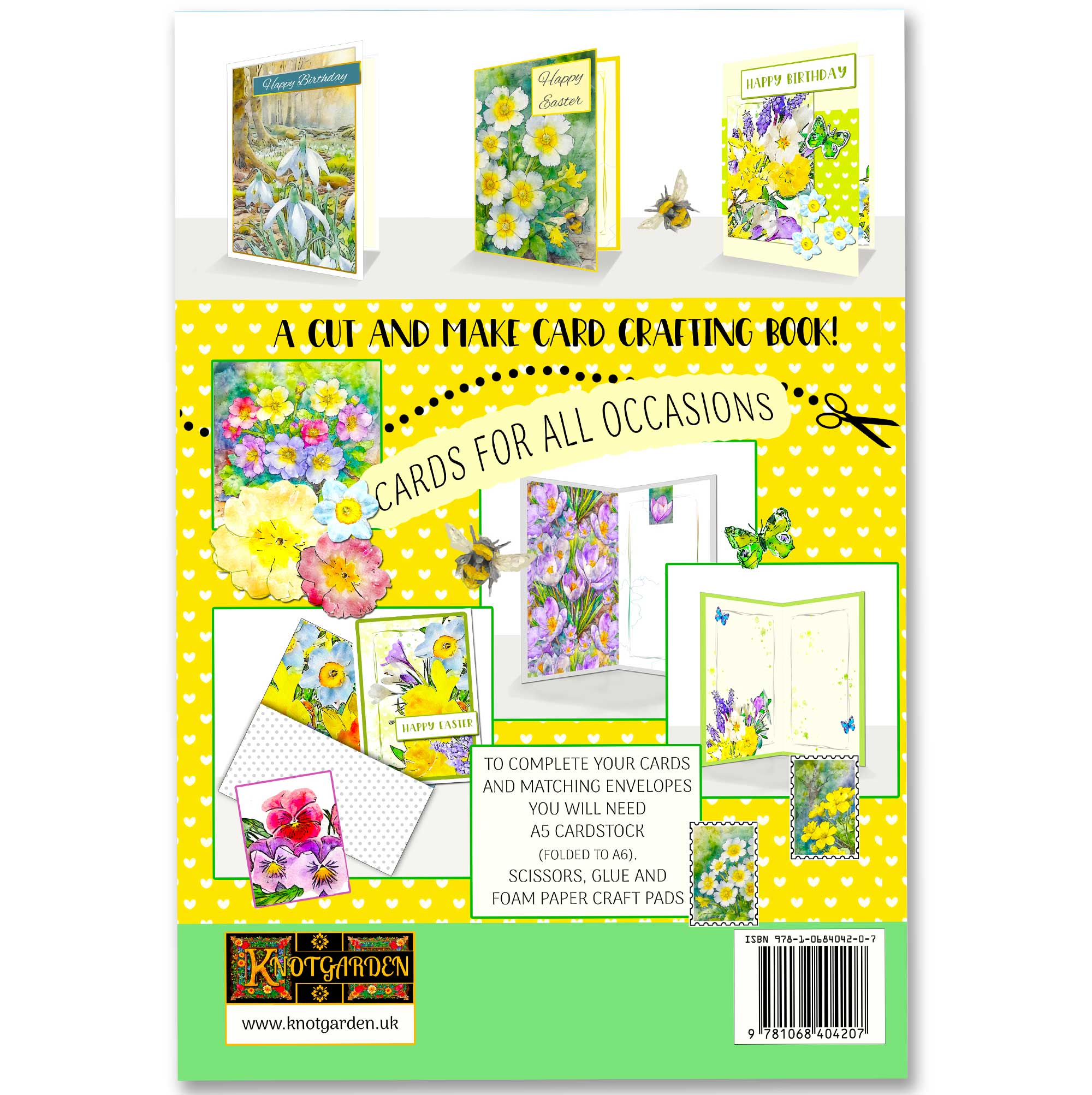 Card Making Book Spring Flowers Quality Paper Craft Book