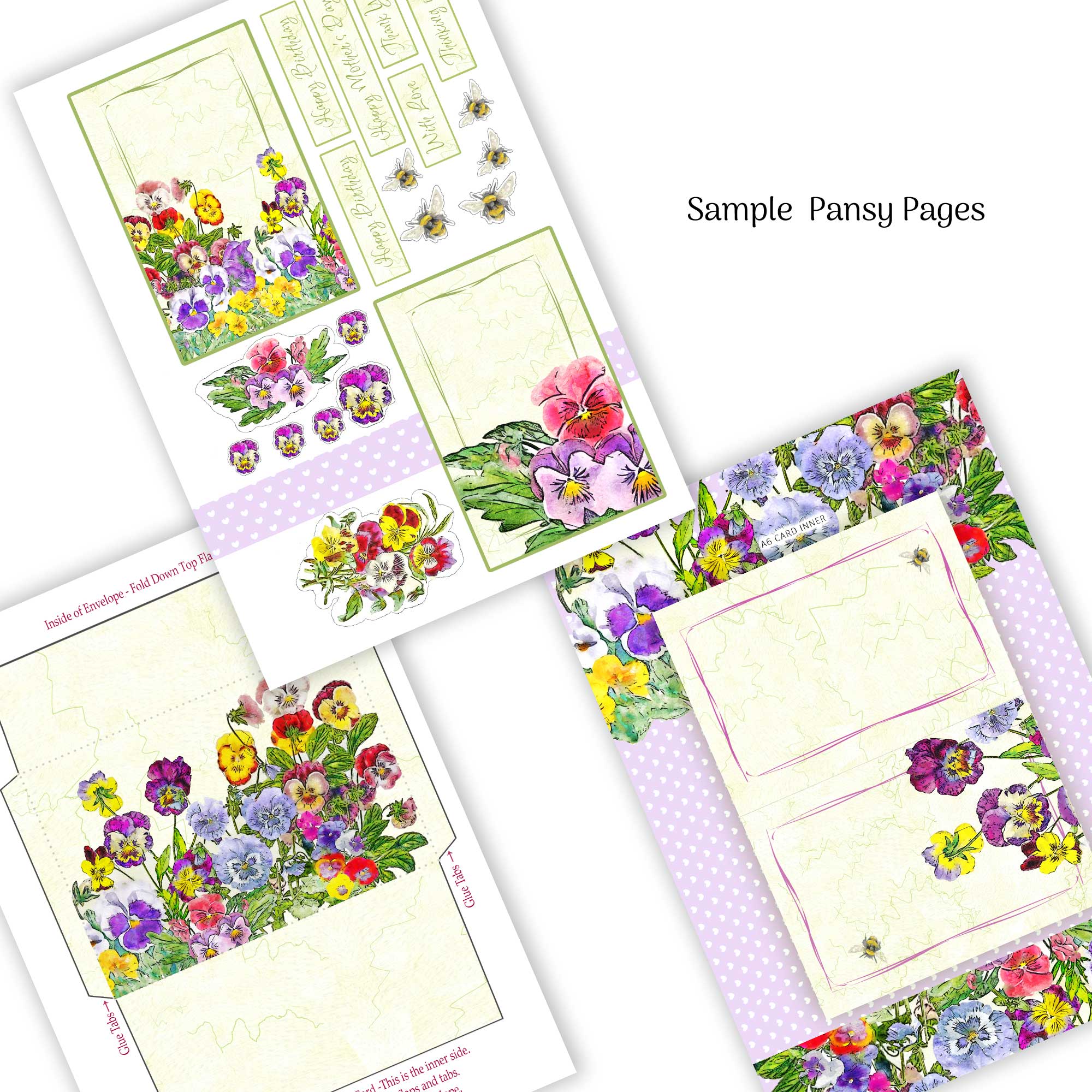 Card Making Book Spring Flowers Quality Paper Craft Book