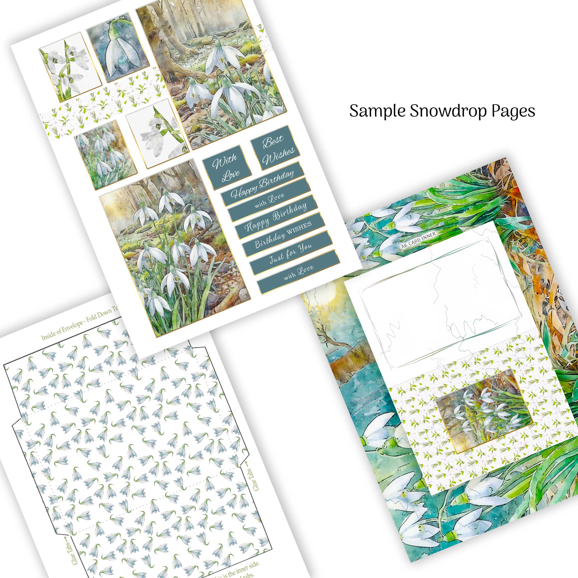 Card Making Book Spring Flowers Quality Paper Craft Book