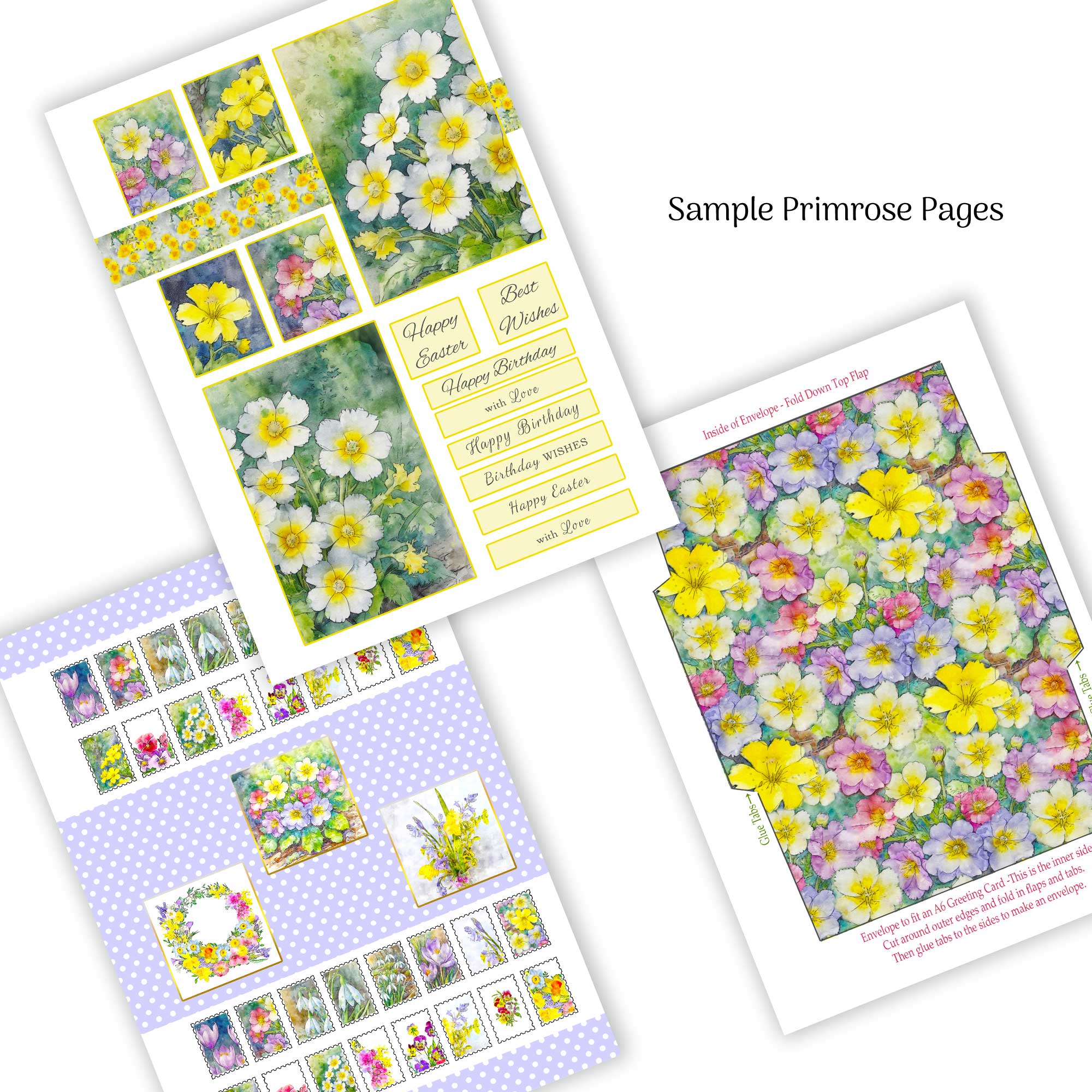 Card Making Book Spring Flowers Quality Paper Craft Book