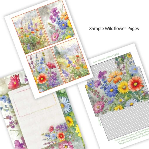 Card Making Book Summer Flowers Quality Paper Craft Book