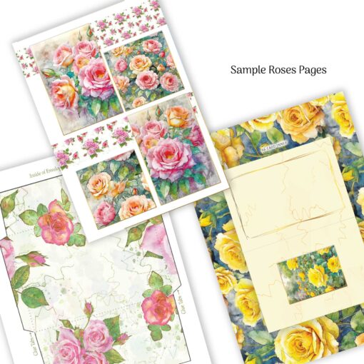Card Making Book Summer Flowers Quality Paper Craft Book