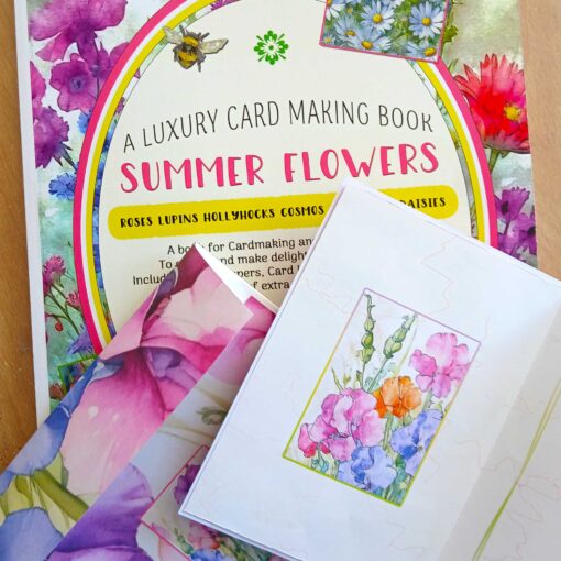 Card Making Book Summer Flowers Quality Paper Craft Book - Image 11