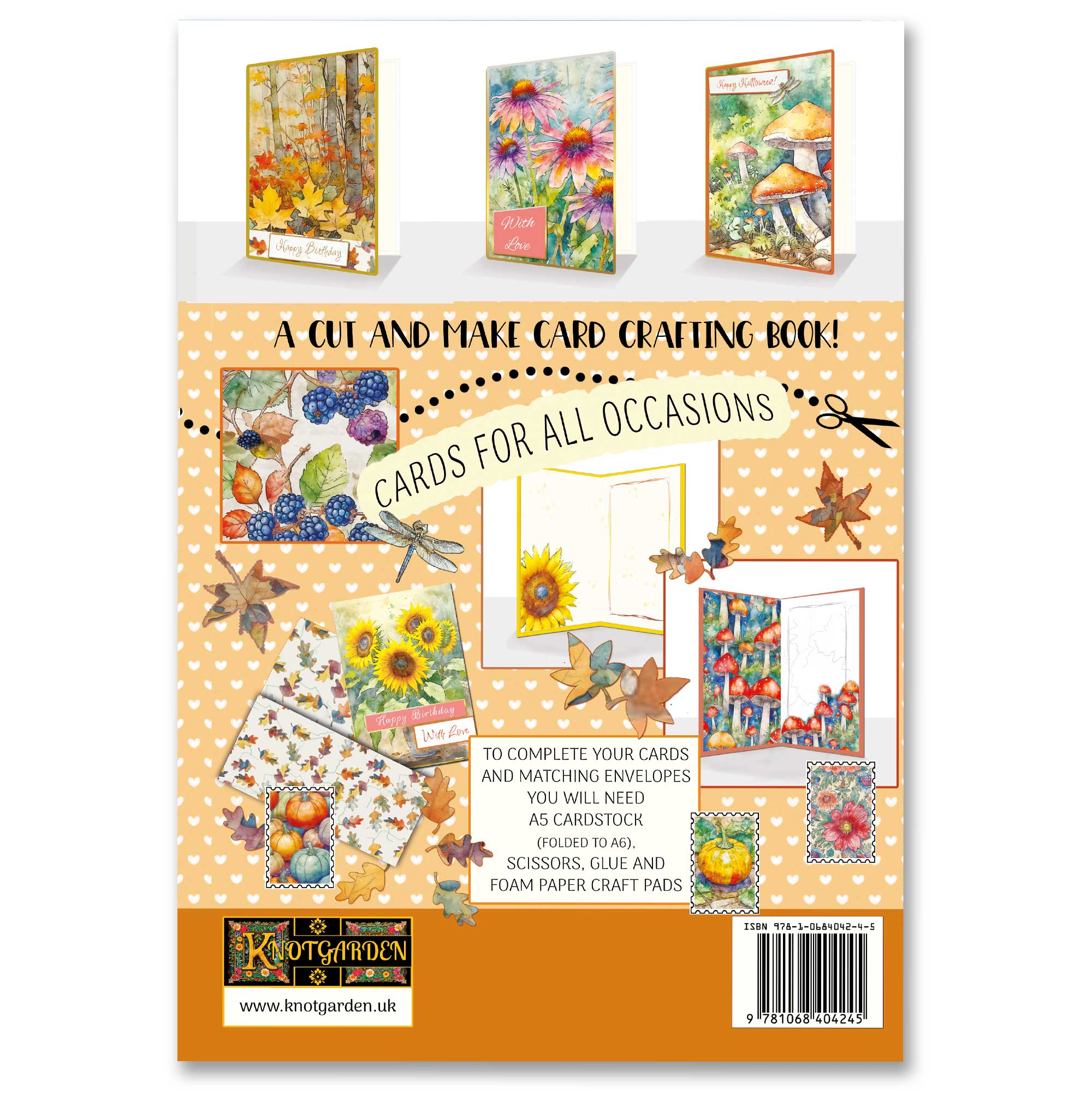 Card Making Book Autumn Flowers Quality Paper Craft Book