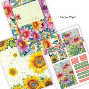 Card Making Book Autumn Flowers Quality Paper Craft Book