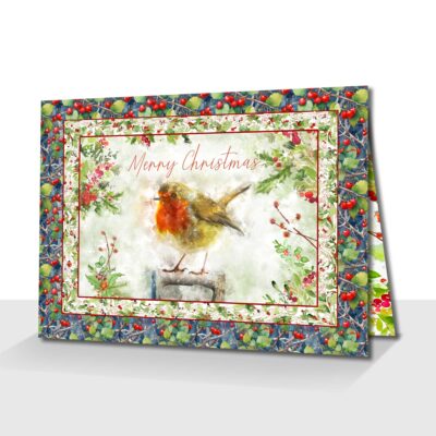 Traditional Christmas Robin Card - Merry Christmas!