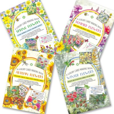 Four book card making book bundle a year in flowers