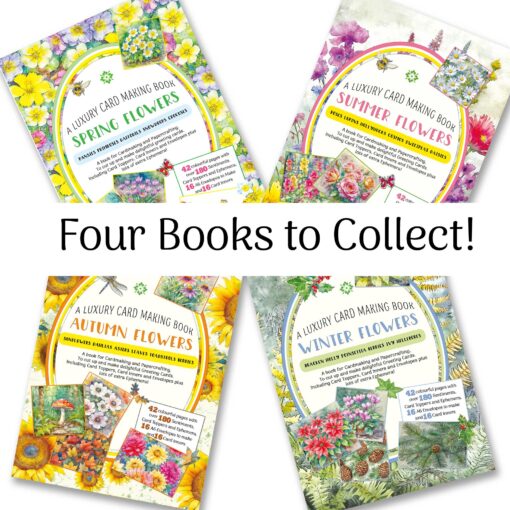 Card Making Book Winter Flowers Quality Paper Craft Book
