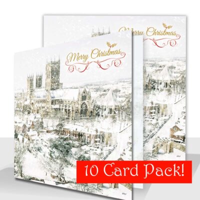 Lincoln Christmas Card 10 Pack - Wintertime