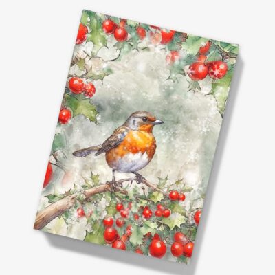 Robin Hardcover Notebook A5 Blank, Lined or Graph Pages