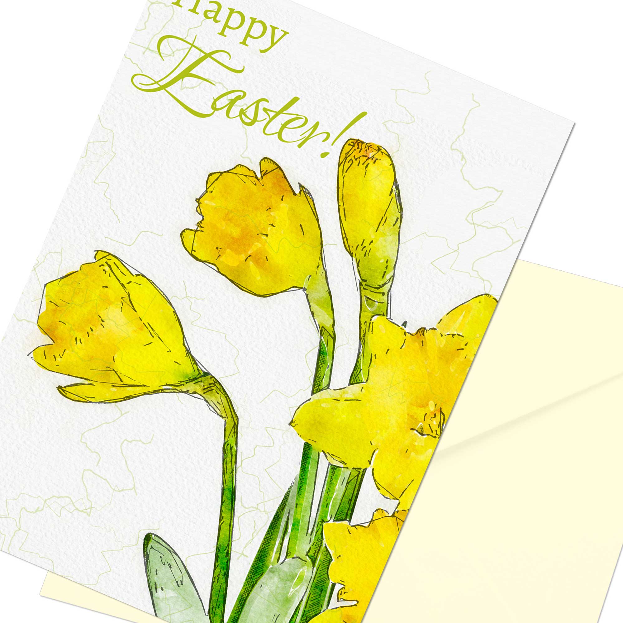Downloadable Easter Daffodils Card Instant Download 5 x 7 Card - Image 2