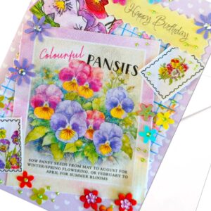 Mixed media birthday card