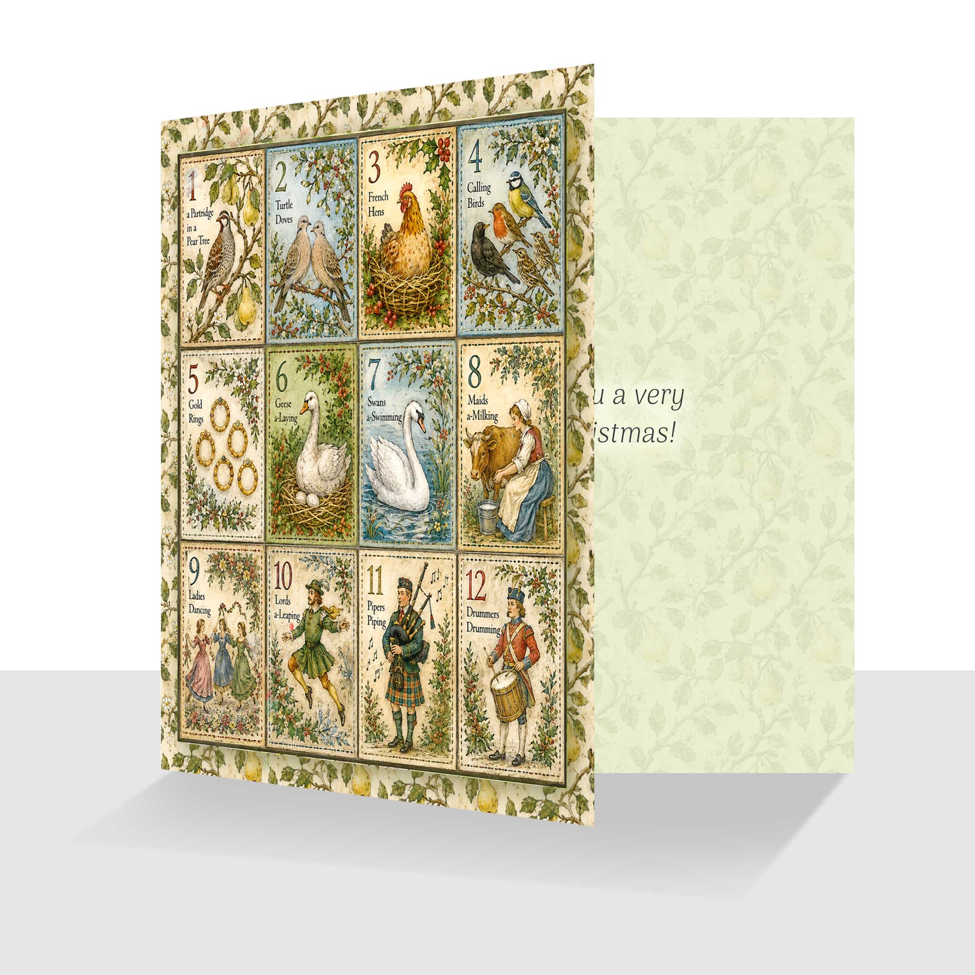 Twelve Days of Christmas - Quality Christmas Card