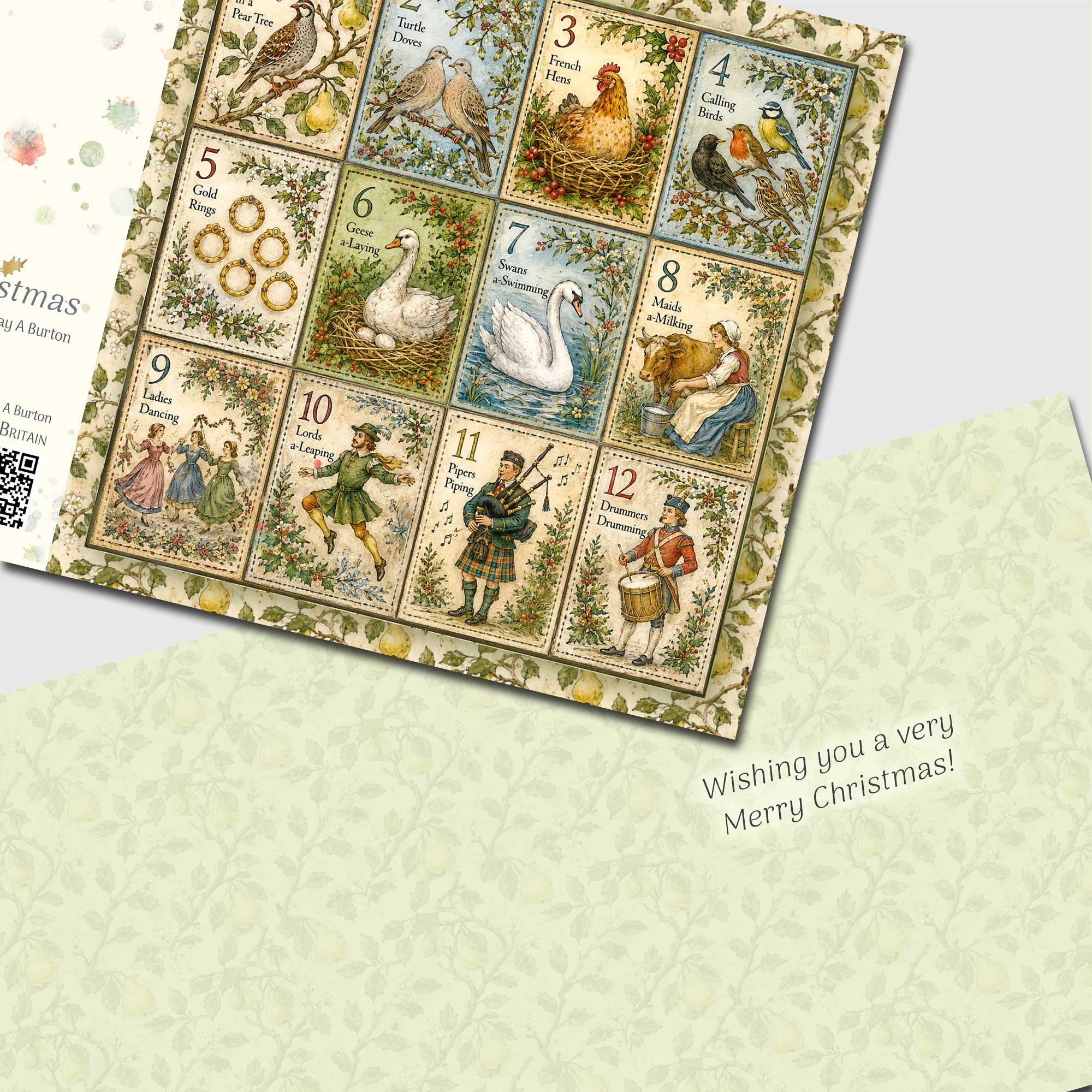 Twelve Days of Christmas - Quality Christmas Card