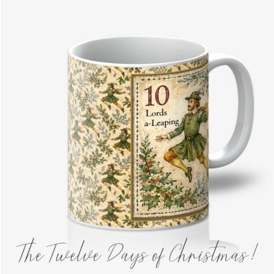 Tenth Day of Christmas 11oz Mug Ten Lords A-Leaping