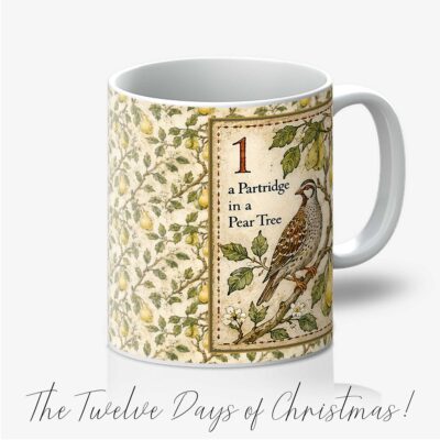 First Day of Christmas 11oz Mug Partridge in a Pear Tree