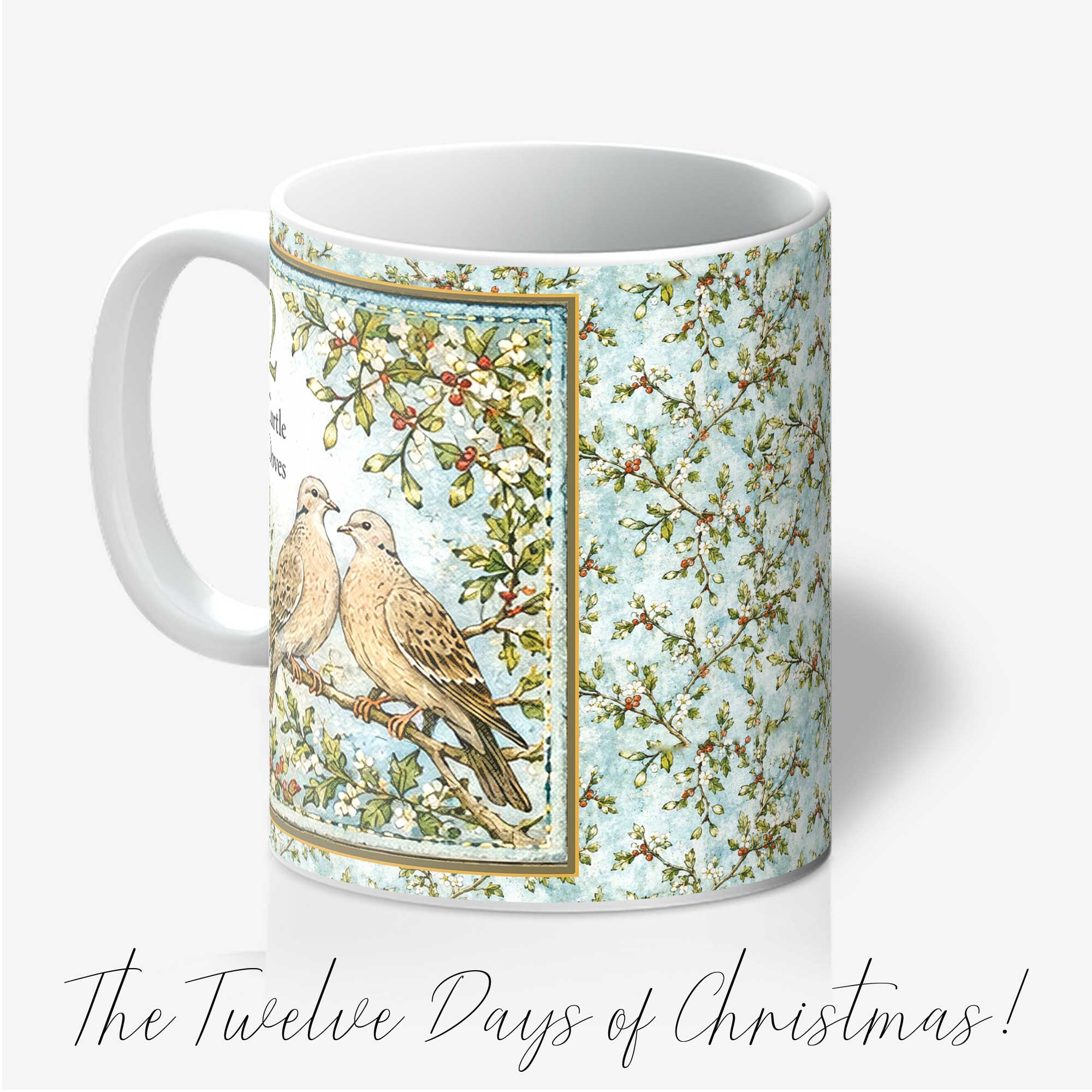 Second Day of Christmas 11oz Mug Two Turtle Doves