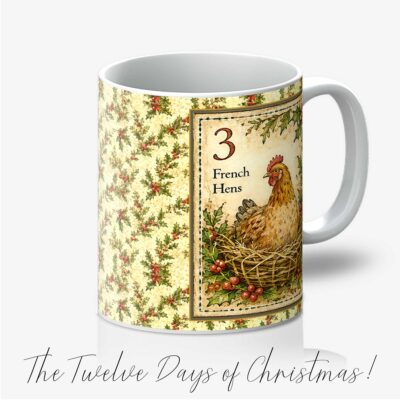 Third Day of Christmas 11oz Mug Three French Hens
