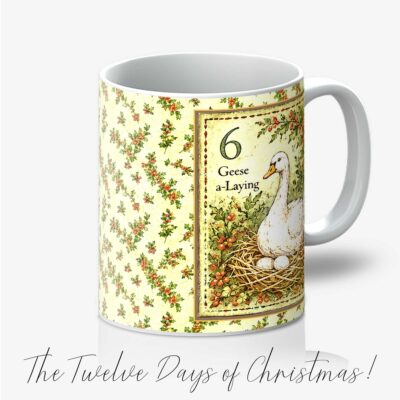 Sixth Day of Christmas 11oz Mug Six Geese A-Laying